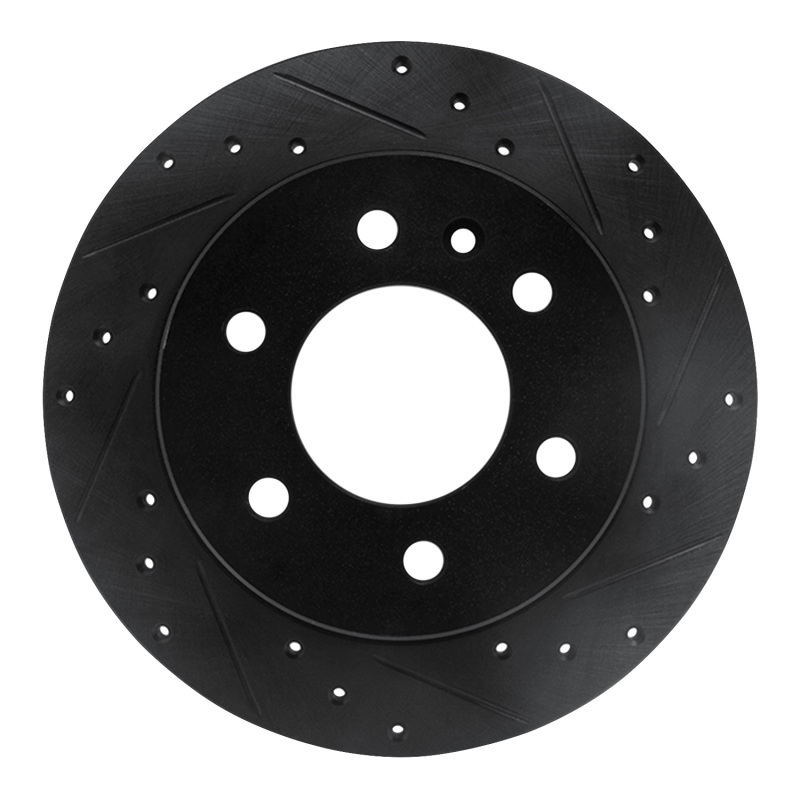Dodge Sprinter 2500 Brake Rotor (1) - Rear Right - R1 Concepts - Drilled & Slotted - Black - `06-`18